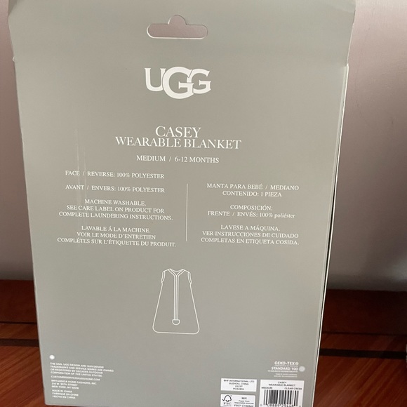 Brand new UGG Casey Wearable Blanket 6-12 Months Brand New In Box - Picture 4 of 6